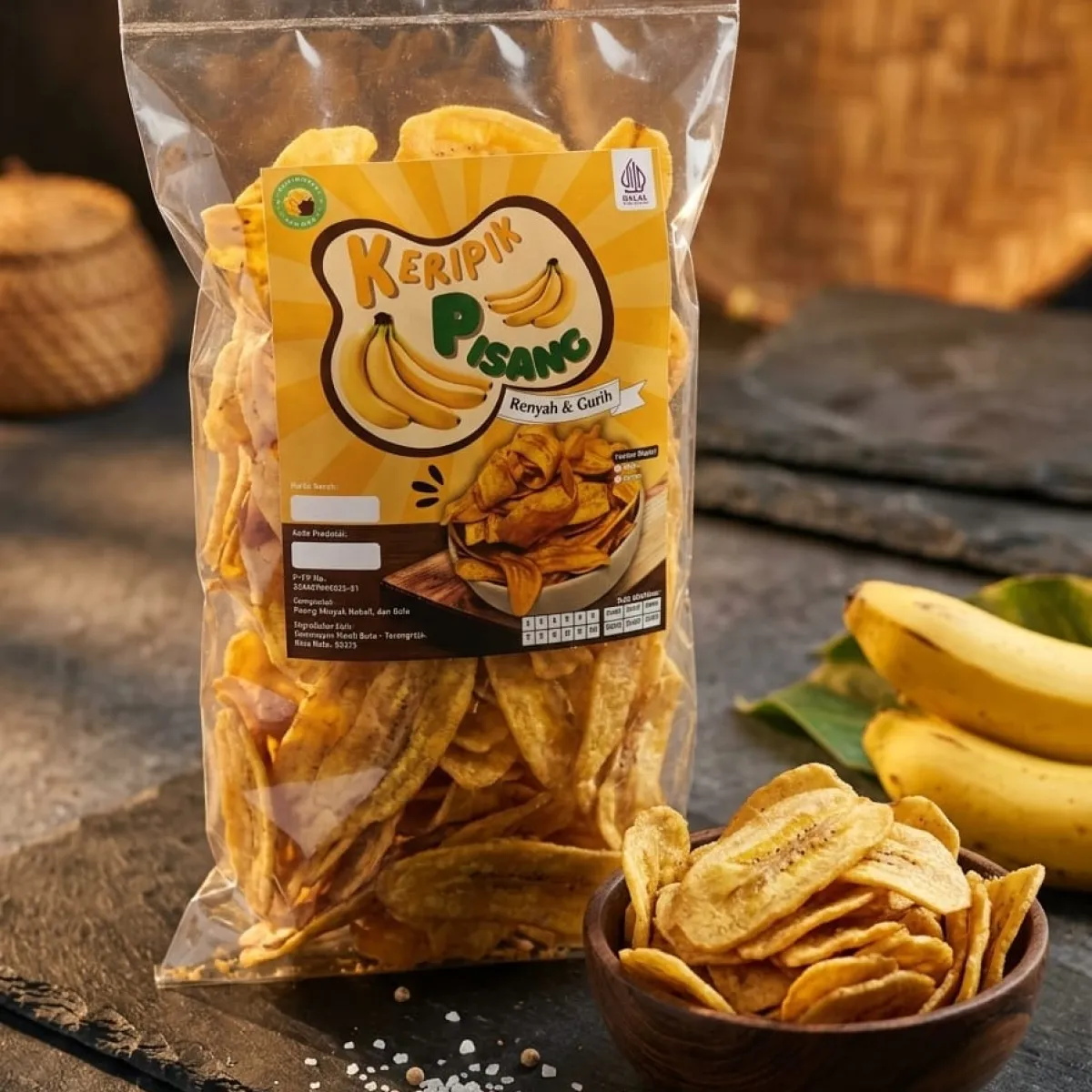 kripik pisang 200 gram