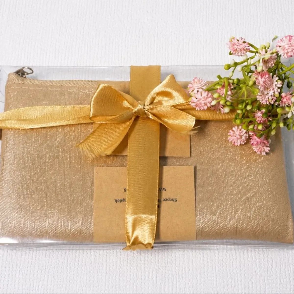 Wedding Souvenir Pouch Resleting Pouch Seminar Dompet Kulit