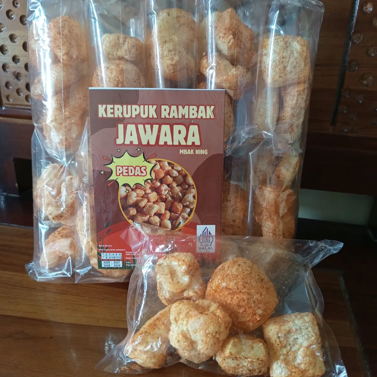 Kerupuk Rambak Pedas Jawara Mbak Ning