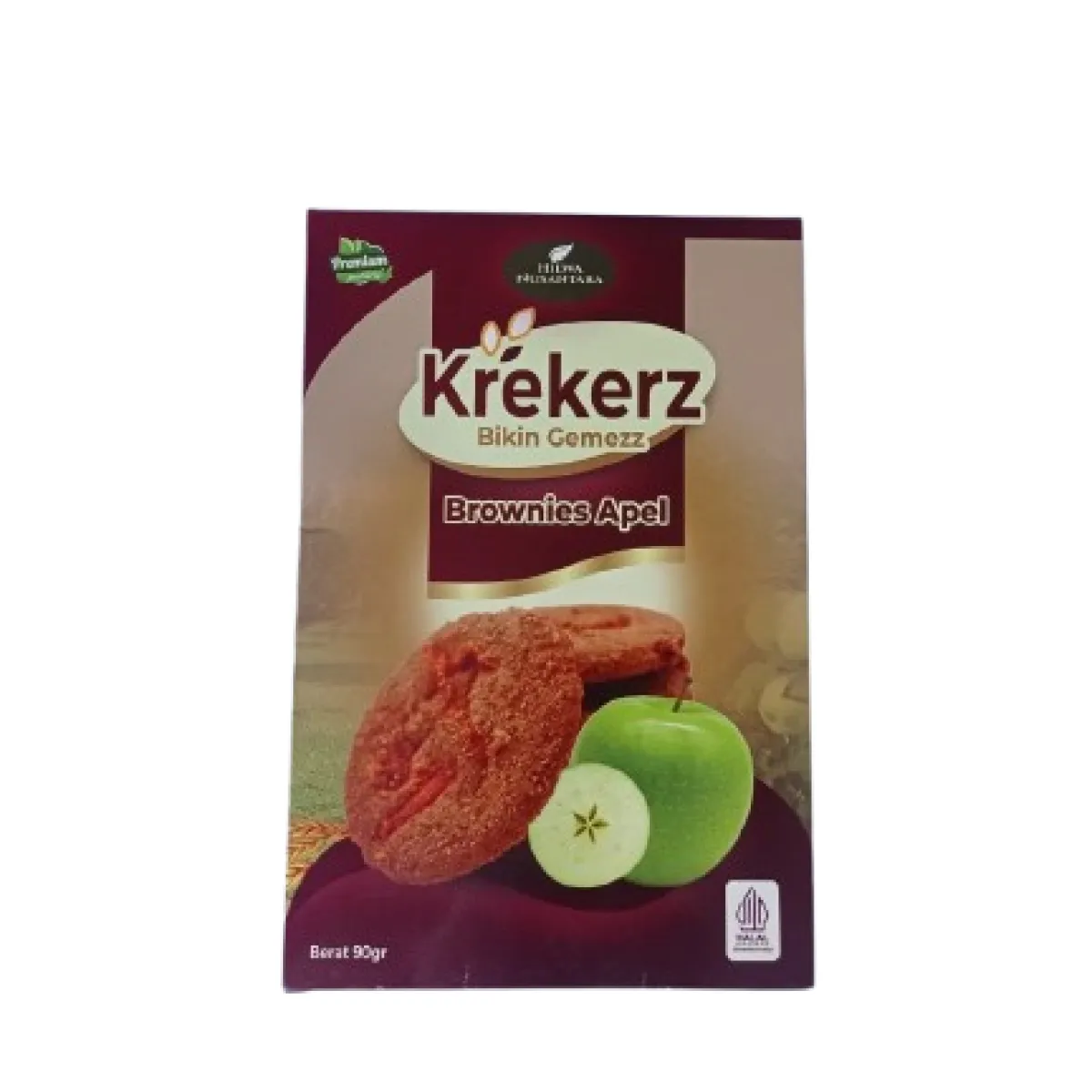 Produk lokal Krekerz Brownies Apel dari UMKM Kota Batu